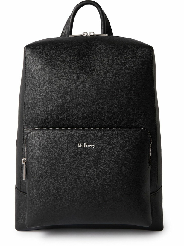 Photo: Mulberry - Farringdon Pebble-Grain Leather Backpack