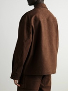 AGOLDE - RSVP GALLERY Erving Appliquéd Cotton-Canvas Jacket - Brown