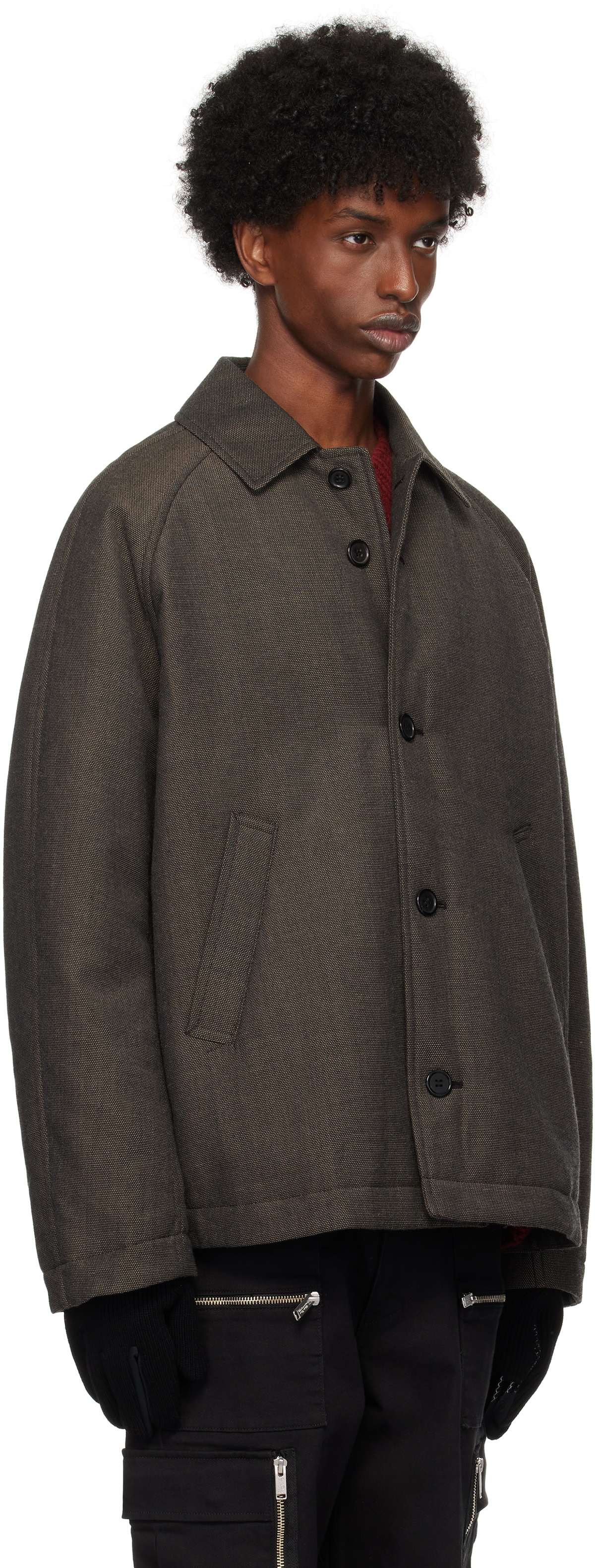 【美品】Undercover Mods Coat Brown P00655211.jpg