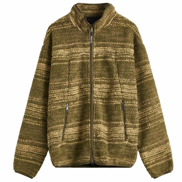 Photo: Polar Skate Co. Men's Kiko Fleece Jacket in Army Green