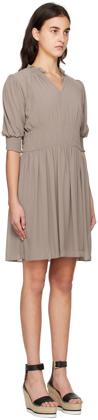 See by Chloé Purple Pleated Midi Dress