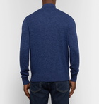 Loro Piana - Mélange Baby Cashmere and Silk-Blend Zip-Up Cardigan - Men - Blue