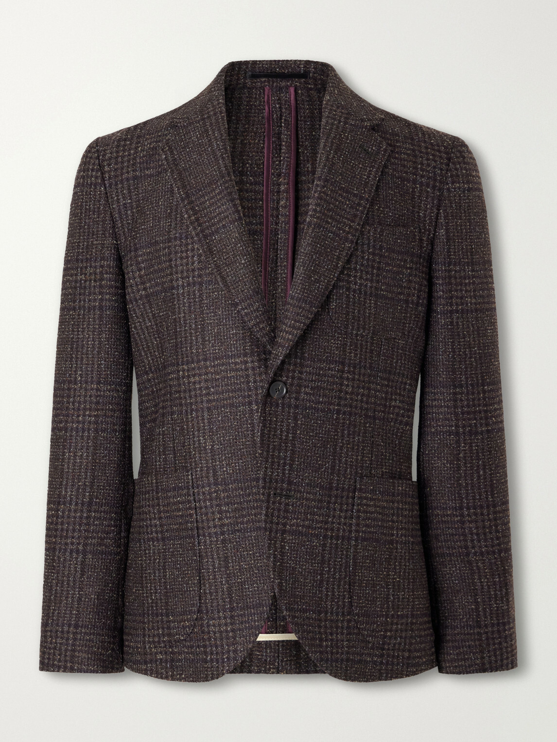 Paul Smith - Wool-Blend Prince Of Wales Blazer - Brown