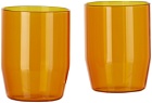 YIELD Orange Century Glasses Set, 12 oz