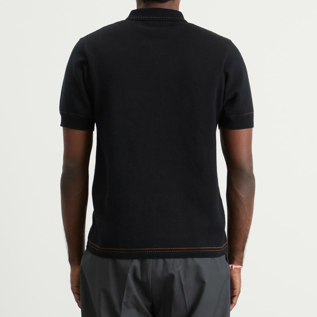 Percival Men's Folio Knitted Shirt in Dark Navy