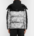 Moncler - Slim-Fit Printed Quilted Shell Hooded Down Jacket - Black