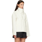 AGOLDE White Lydia Popover Anorak