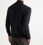 Canali - Merino Wool Mock-Neck Sweater - Blue