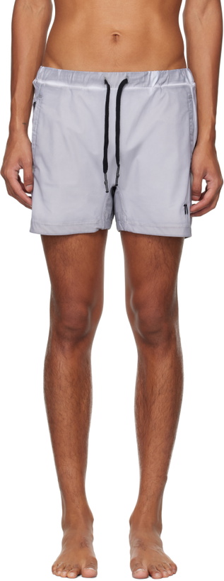 Photo: 11 by Boris Bidjan Saberi Gray ST SW1 Swim Shorts