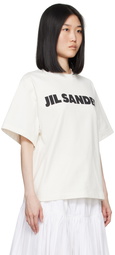 Jil Sander Off-White Printed Logo T-Shirt