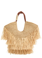 Zimmermann Goldentime Fringe-trimmed Crochet Raffia Tote - Natural - One Size