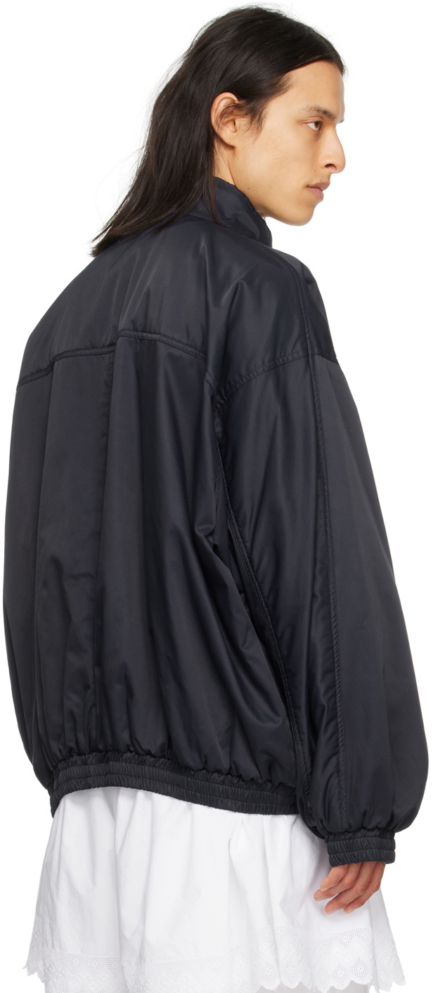 Hed Mayner Navy Zipped Bomber Jacket Hed Mayner
