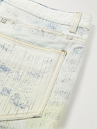 Givenchy - Slim-Fit Tapered Distressed Tie-Dyed Jeans - Blue