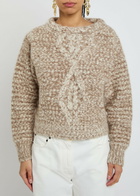 Isabel Marant Dorota Chunky-knit Alpaca-blend Jumper Ecru