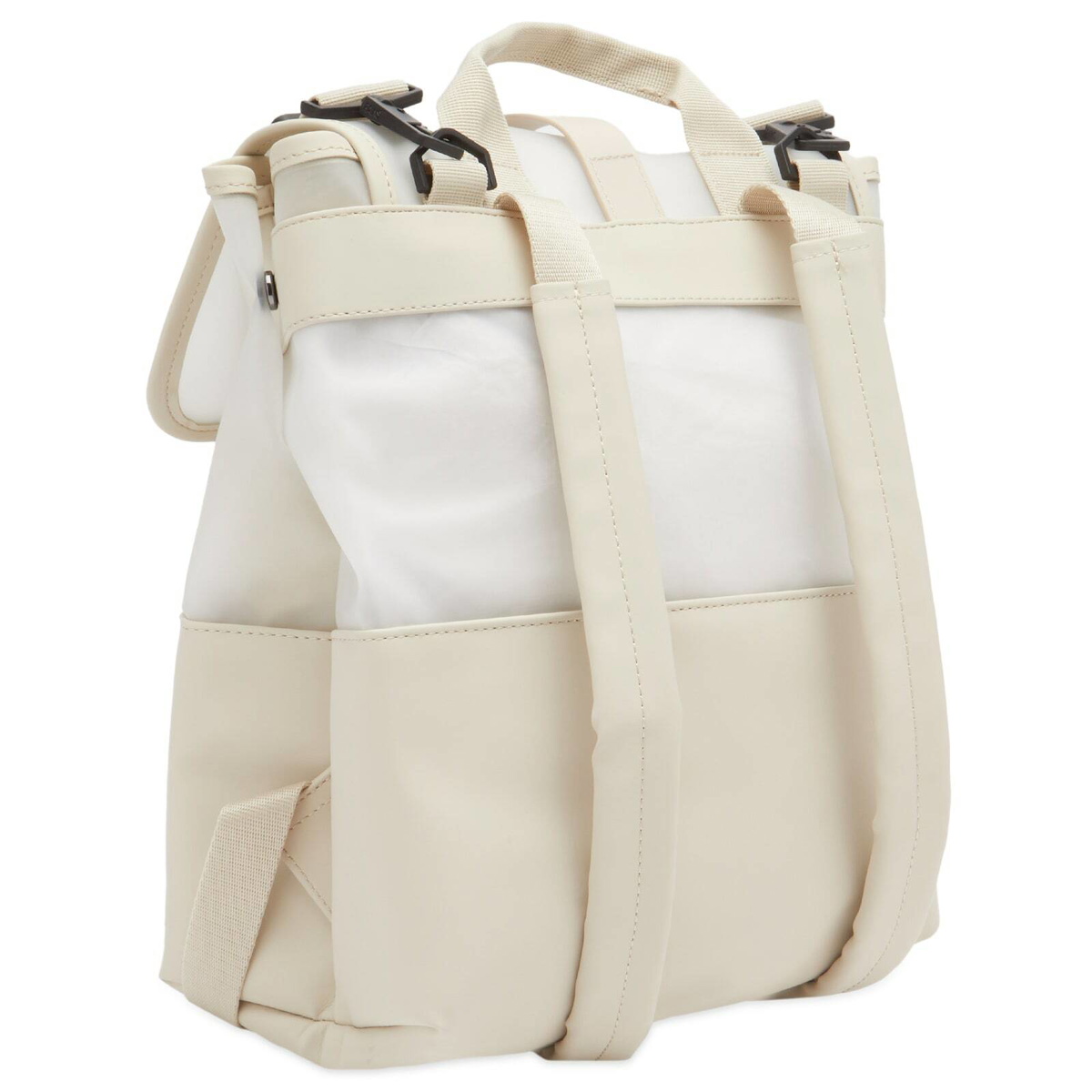 Rains Women's Split Bucket Backpack in Whisper 