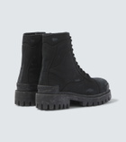 Balenciaga Combat Strike canvas lace-up boots