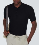 Orlebar Brown Maranon waffle-knit cotton polo shirt