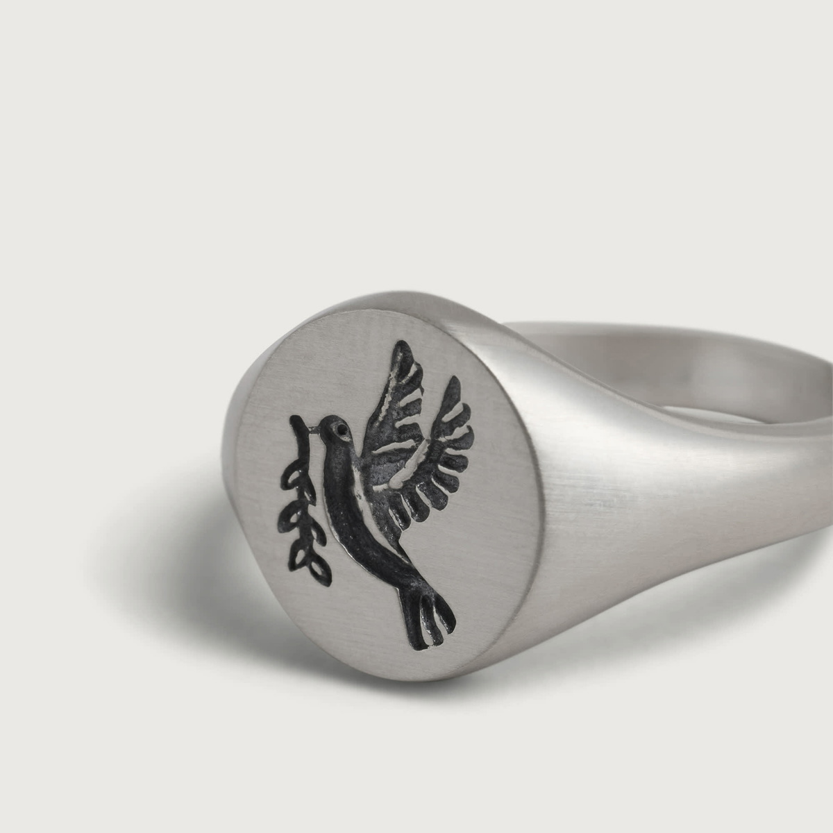 Serge DeNimes Men's Blessed Ring in Silver