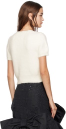 Maison Margiela White V-Neck Sweater