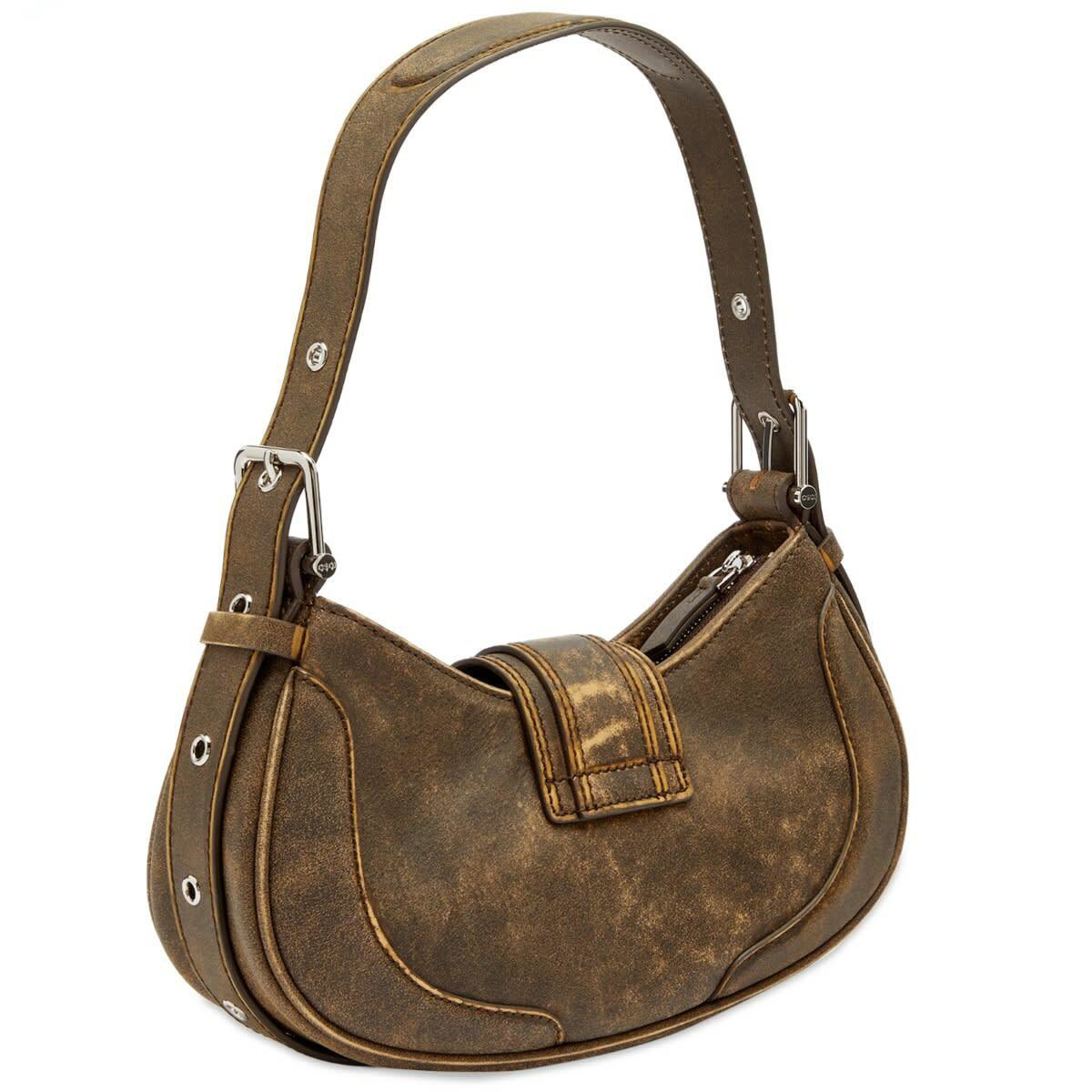 OSOI Women's Hobo Brocle Bag in Vintage Brown OSOI