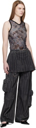 Collina Strada Black Lawn Skirt Cargo Pants