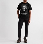 Sacai - Printed Cotton-Jersey T-Shirt - Black