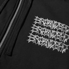 Brain Dead Jiblets Zip Up Hoody in Black