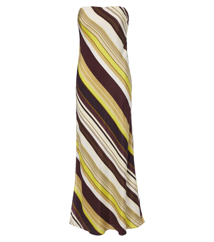 Photo: SIR Striped silk maxi dress