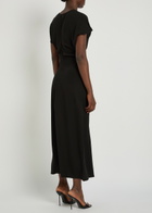 Anine Bing Zadig Stretch-crepe Midi Dress Black