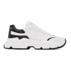 Dolce and Gabbana White and Black Daymaster Sneakers