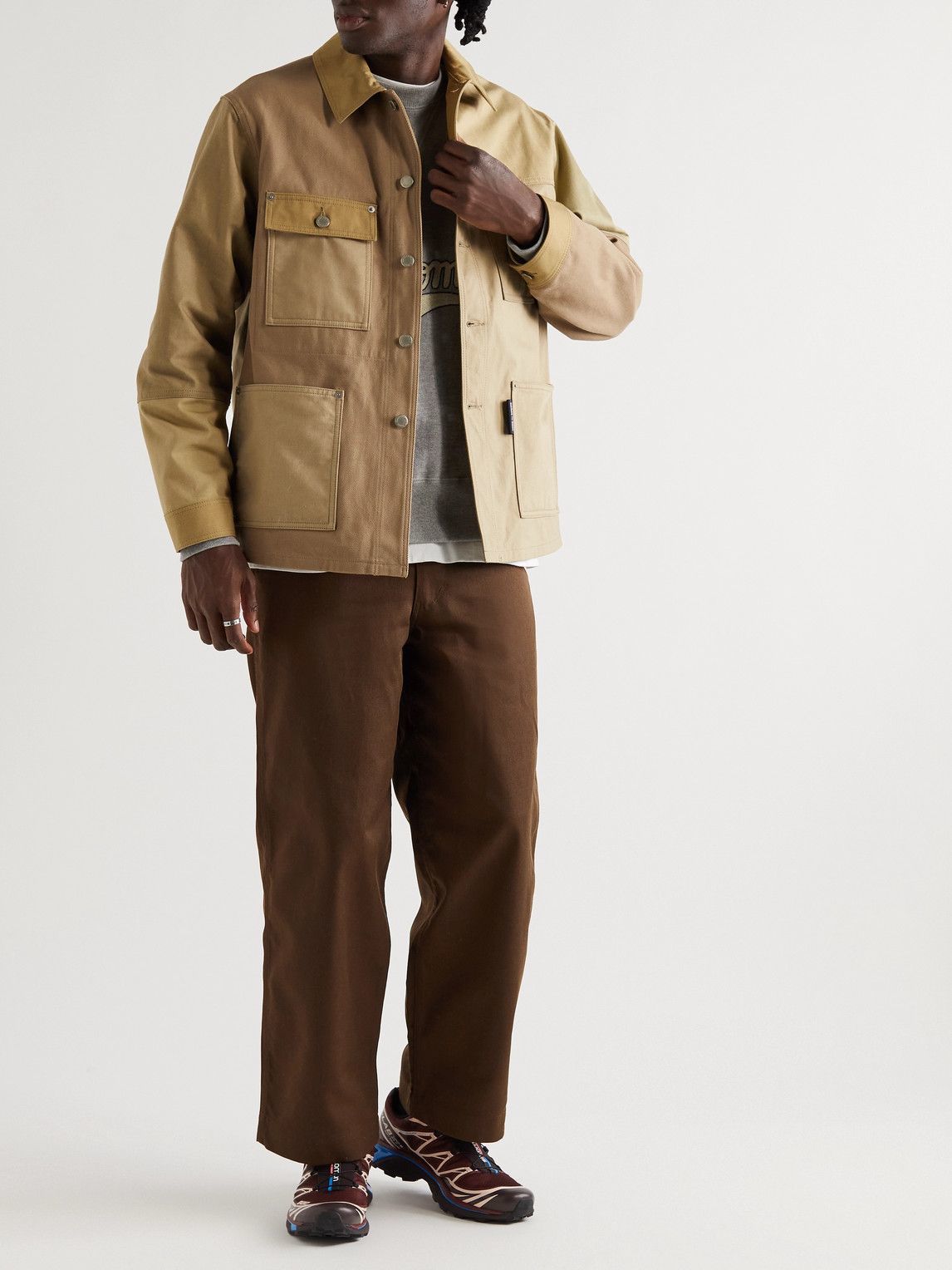 Comme des Garçons HOMME - Patchwork Cotton and Linen-Blend Jacket