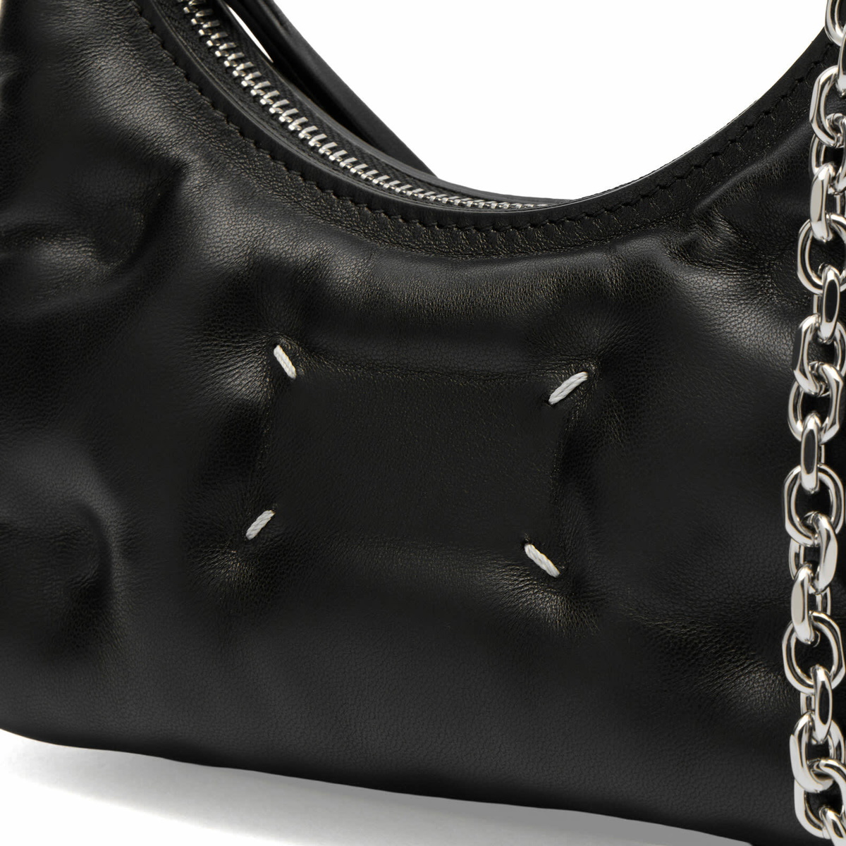 Maison Margiela Women's Glam Slam Hobo Micro Bag in Black 