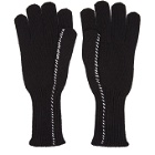Raf Simons Black I Love You Gloves