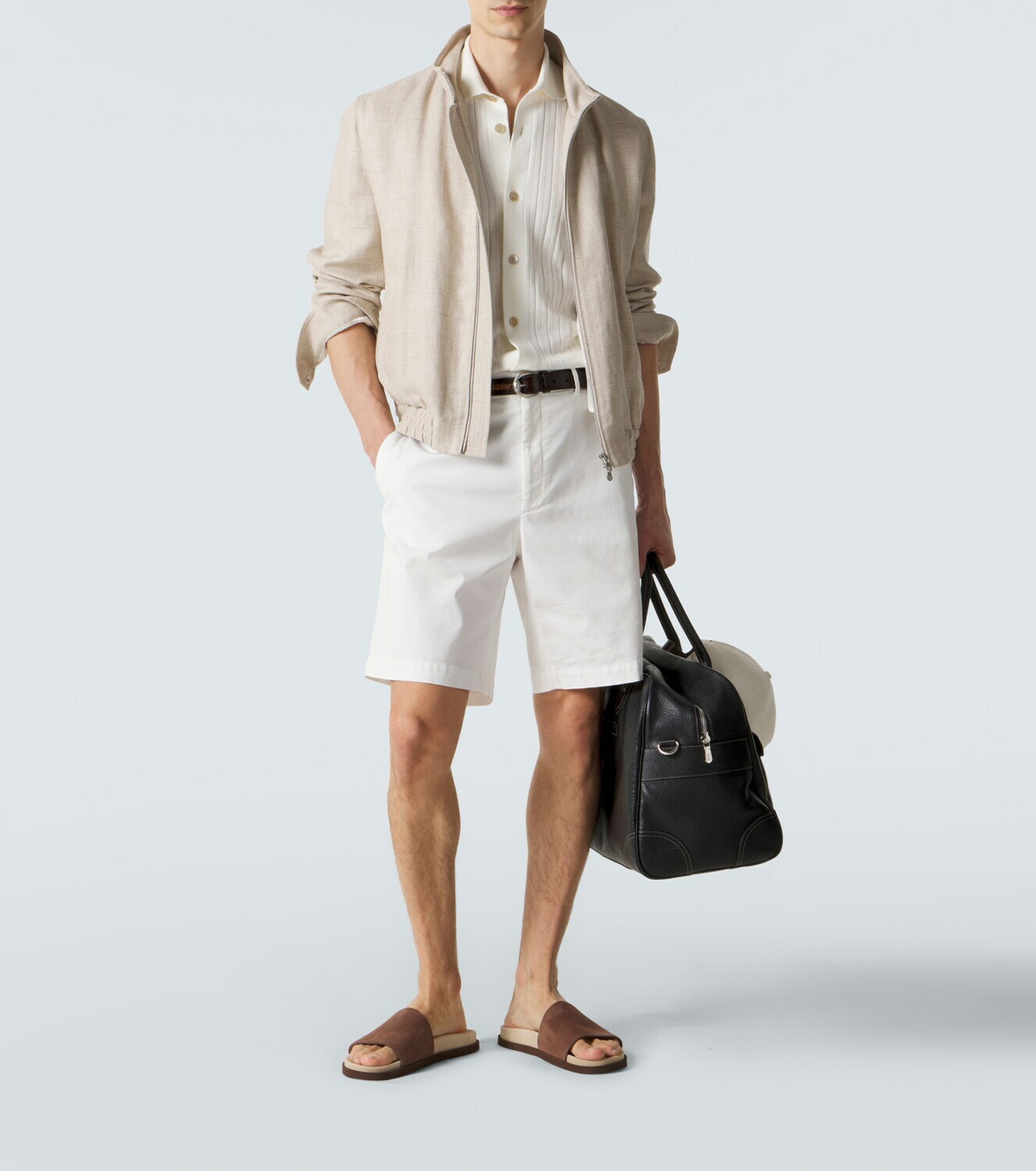 Brunello Cucinelli Suede slides