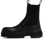 Jil Sander Black Leather Chelsea Boots