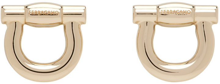 Photo: Ferragamo Gold Gancini Cuff Links