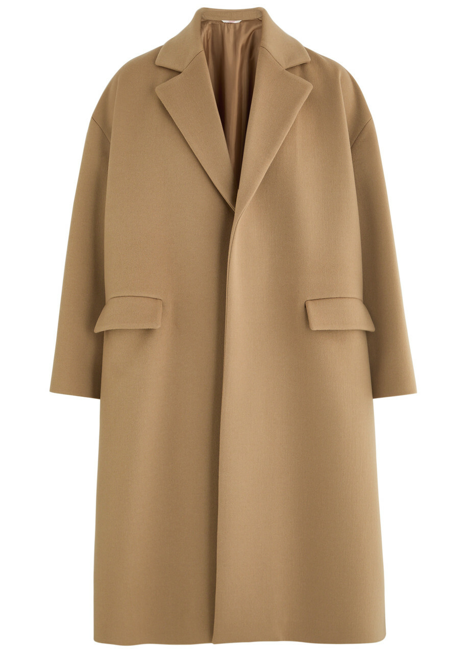 Valentino Wool and Cashmere-blend Coat Beige Valentino