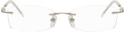 BONNIE CLYDE Gold Metal Lisp Glasses