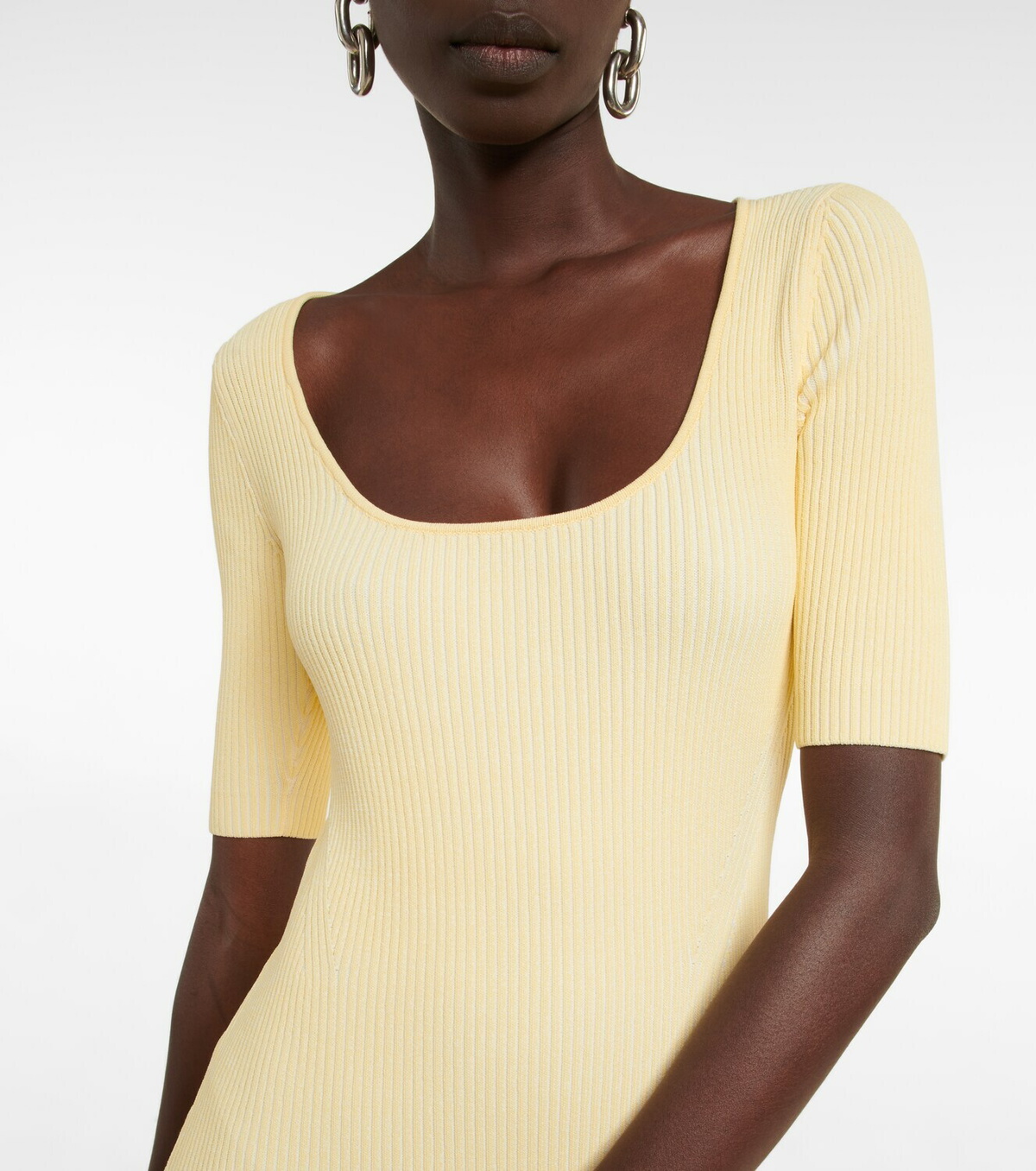 Ganni - Ribbed-knit midi dress GANNI Ganni - Ribbed-knit midi dress GANNI