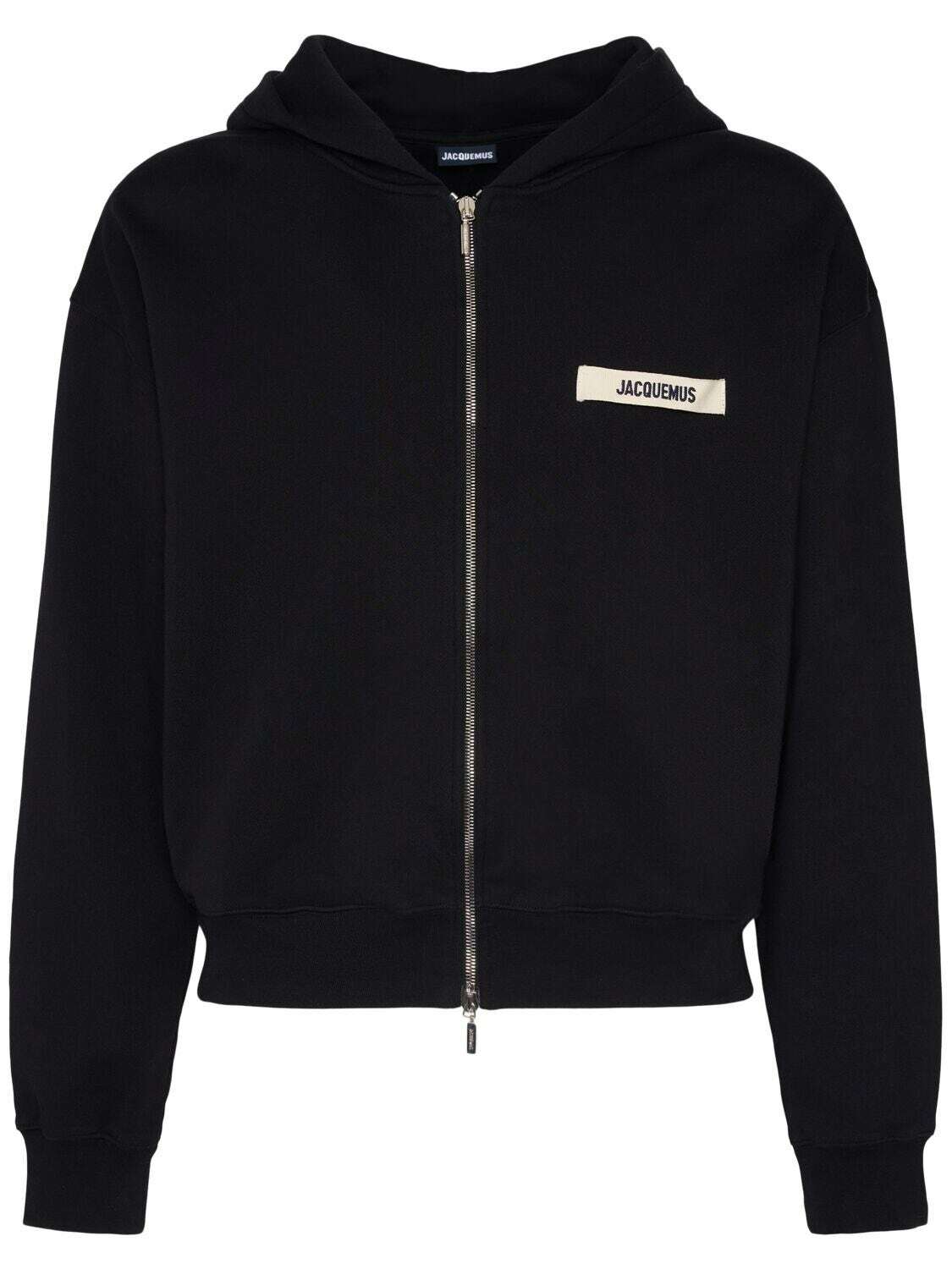 【送料&関税込】Jacquemus Logo Embroidered Drawstring Hoodie Jacquemus logo-embroidered Hoodie | Grey | FARFETCH