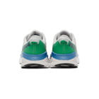 Hoka One One Grey and Green Arahi 4 Sneakers