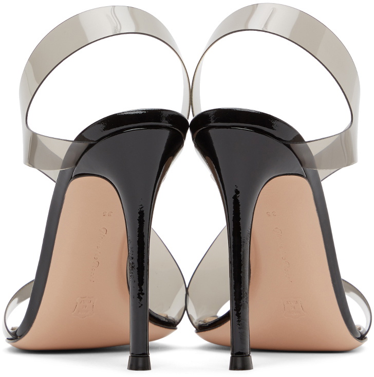 Gianvito Rossi Black Metropolis 105 Heeled Sandals