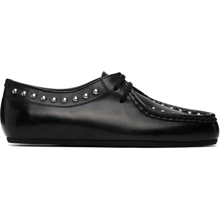 Photo: Jil Sander Black Hood Lace-Up Derbys