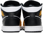 Nike Jordan Black & Yellow Air Jordan 1 Mid Sneakers