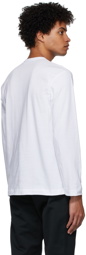 COMME des GARÇONS PLAY White & Black Multi Logo Long Sleeve T-Shirt