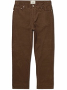 Folk - Straight-Leg Cotton-Corduroy Trousers - Brown
