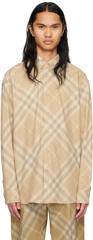 Photo: Burberry Beige Check Shirt