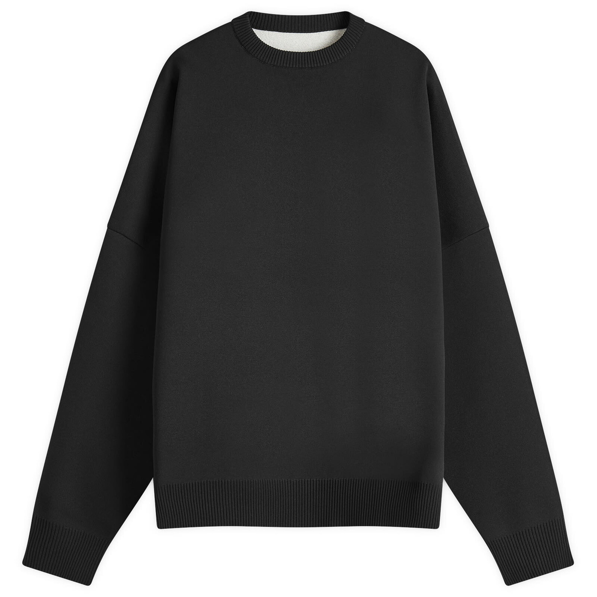 F.C. Real Bristol Men's Big Logo Crewneck Knit in Black F.C. F.C. Real Bristol Men's Big Logo Crewneck Knit in Black F.C.