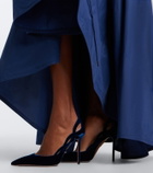 Aquazzura Contour velvet pumps
