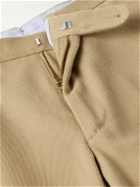 Sid Mashburn - Slim-Fit Straight-Leg Cotton and Cashmere-Blend Twill Trousers - Neutrals